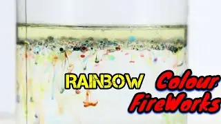 How to make water firework experiment/ easy science experiment | Do at home, oil + water experiment