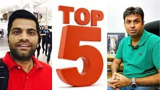 Top 5 YouTube Tech Channels in India 2017 - Top 5 TechTubers ft. Technical Guruji