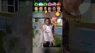 Ronaldo does ice bucket challenge 🧊🥶