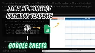 Make Your Own Dynamic Calendar In Google Sheets: Step-by-Step Tutorial (Part #1, 2024 Update)