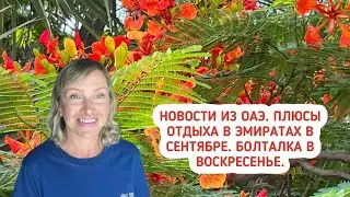 Новости из ОАЭ. Плюсы отдыха в Эмиратах в сентябре. Болталка в воскресенье.