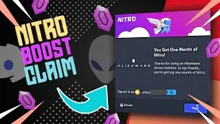 How To Claim Nitro Boost Promo Link By Using Vcc | Alienware X Discord Nitro | New Video 2024