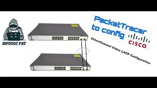 How to configure EtherChannel/LAG LACP on a Cisco switch - Cisco Packet Tracer Video - 2019 CCNA