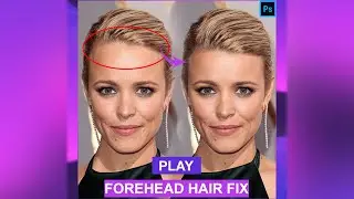 Photoshop Short Tips - Tutorial For Beginners how to make Forehead shorter #shorts