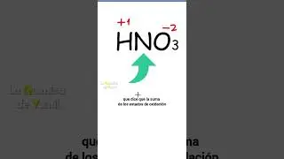 Números de Oxidación en HNO₃ #laquímicadeyamil #química