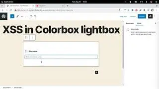 Exploiting Vulnerability in WordPress Plugin Colorbox Lightbox