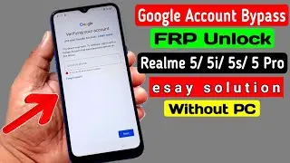 realme 5 pro frp bypass || realme 5 google account bypass || esay method without pc