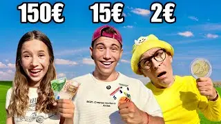 150€ vs 15€ vs 2€ para CONSTRUIR un MACETERO GIGANTE / Desafío de presupuestos