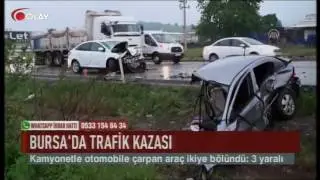 Bursa'da trafik kazası (Haber 30 05 2017)