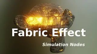 Fabric Effect with Simulation Nodes in Blender - Tutorial