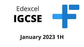 IGCSE Maths Edexcel January 2023 1H