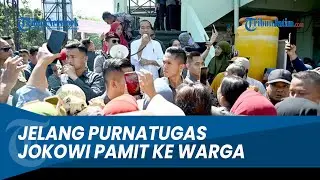 Blusukan di Pasar Soponyono Surabaya, Jokowi Pamitan dan Minta Maaf ke Warga Jelang Purnatugas