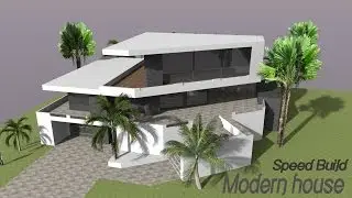 Google Sketchup Speed Building - Modern house