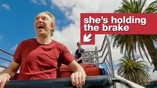 This rollercoaster doesn't stop automatically