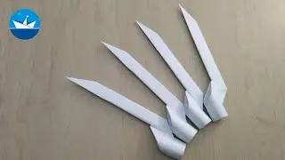 Оригами когти из бумаги/Origami paper claws/折り紙の爪