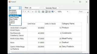 SSRS Tutorial 5: Stored Proc for designing a multi parameterized report and call in C# Windows App.