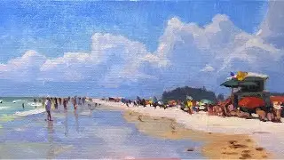 Oil Painting Process Broken Down | Beach Landscape