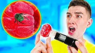 😨 СМОТРЮ НА ВСЕ ПОД МИКРОСКОПОМ ЧЕЛЛЕНДЖ ! **НАШЛИ ЧЕРВЯ** ЧАСТЬ 6