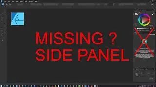 Affinity Side Panels Disappear