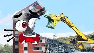 Excellent Fastest Building Demolition Excavator Skill - Building And Tower Collapse | Doodles Life