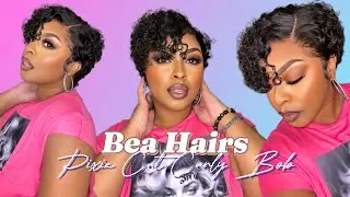 Pixie cut short curly bob full lace wig--BH457--Beahairs.com