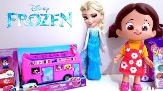 Elsa ve Anna Niloya' ya Neler Hediye Etti? Squinkies Minik Hayvanlar ve Gift 'Ems Otobüsü Renkler