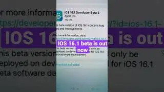 IOS 16.1 out now in Developer Beta