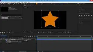 Уроки Adobe After Effects. Как вернуть фигуре звезды параметры по умолчанию в After Effects.