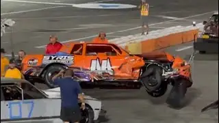 Riverhead Raceway Street Stock Crash