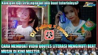 Cara membuat video quotes literasi mengikuti beat musik di aplikasi||kinemaster.