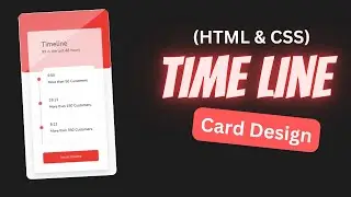 How to create Vertical Timeline in HTML CSS | Timeline HTML