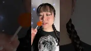 ASMR Mexican Mango Lollipop #asmr #asmrshorts #asmreating #asmrfood #asmrcandy