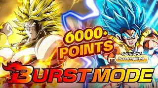 INT LR BROLY BURST MODE! HOW TO GET 6000 POINTS WITH FUSED FIGHTERS! (Dokkan Battle)