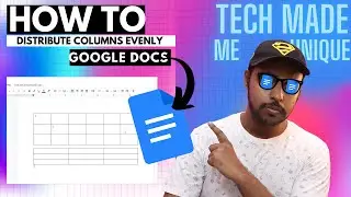 distribute columns evenly google docs | equal spacing column in google docs