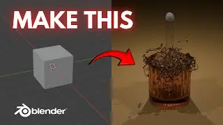 How to make Water/Liquid Simulation in Blender FAST TUTORIAL