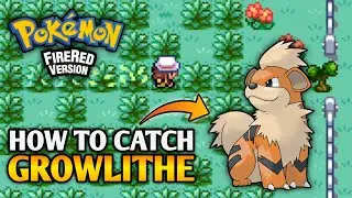 How To Catch Growlithe In Pokemon Fire Red | Kanto Region