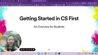 Getting started in CS First for students