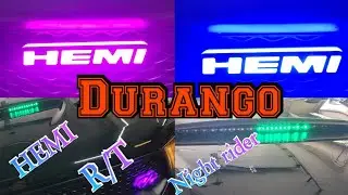 Dodge Durango How to install multi color changing LED HEMI R/T installation on the grill