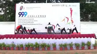 Surya Namaskar done as part of 999 Challenge | Amrita Vishwa Vidyapeetham | Coimbatore Campus | C20