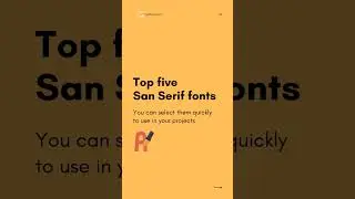 Top Five San Serif Google Fonts