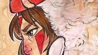 Watch Me Draw #16/Coffee Stain Tutorial - Princess Mononoke