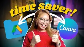 How to Connect Canva to Google Drive [Import Photos & Export Designs] #CanvaHack