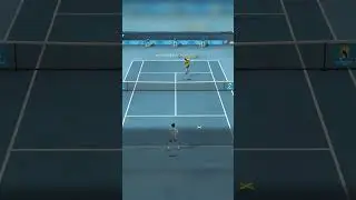 Novak Djokovic's half volley winner against a backhand overhead in Top Spin 4 #TopSpin4 #TopSpin2K25