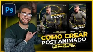 Como crear Historias y Post animados para instagram en Photoshop | DESCARGA LOS EDITABLES GRATIS ⚡️