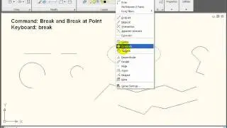 AutoCAD Tutorial - Using the BREAK Command