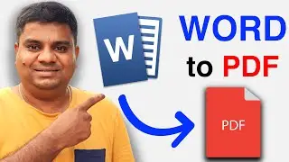 How to Convert Word to PDF in Laptop in Windows 11- ( Word to PDF Converter )