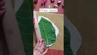 Clay Leaf | Clay bowl / tray | #shorts