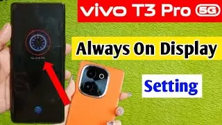 Vivo t3 pro 5g always on display setting / how to enable always on display in Vivo t3 pro 5g