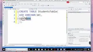 How to create a Database and Table using SQL Query in Visual Studio - Sinhala SQL Database Tutorials