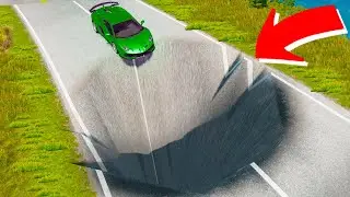 Lamborghini vs Groapa Gigantica in BeamNG